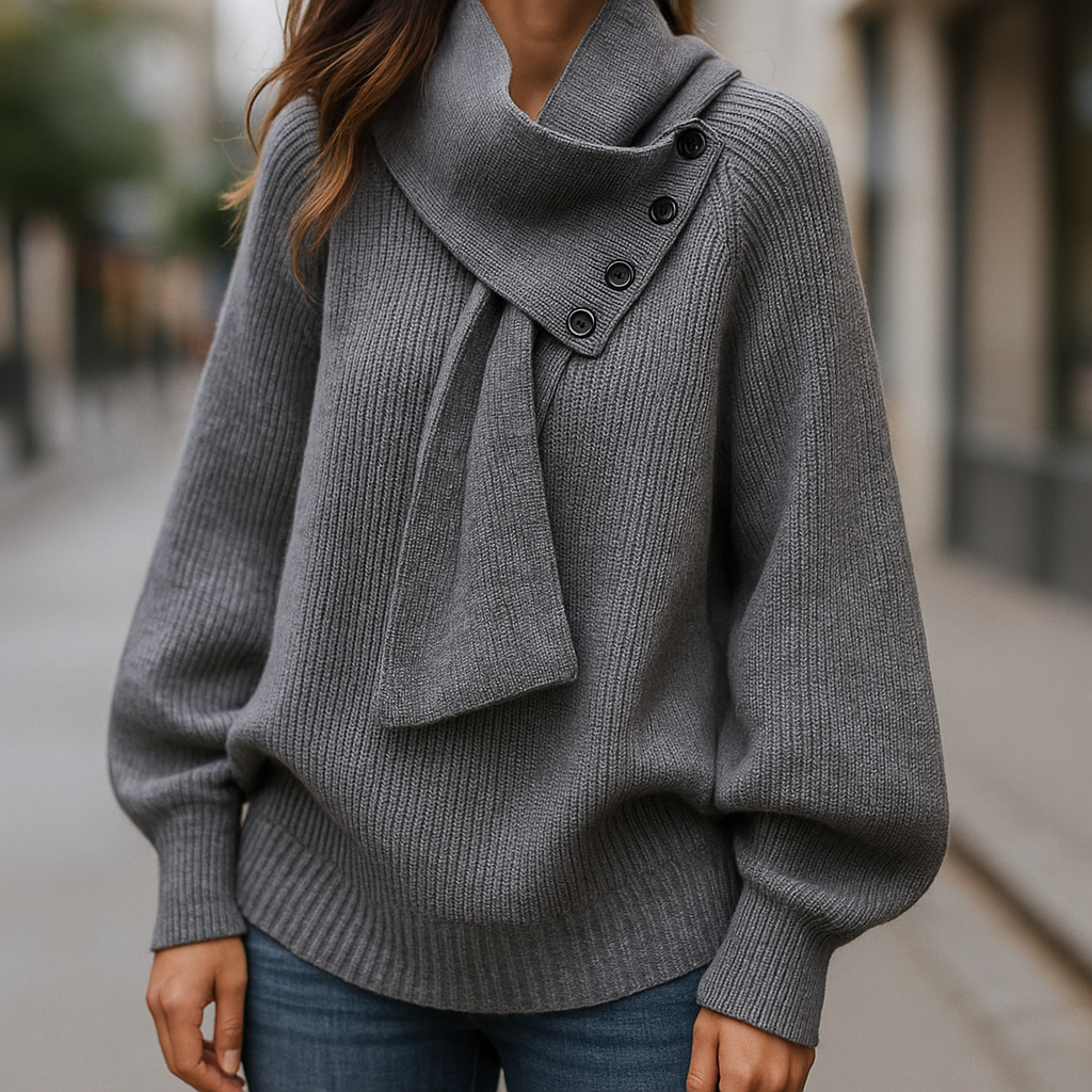Gwenno | Cosy Scarf-Neck Sweater