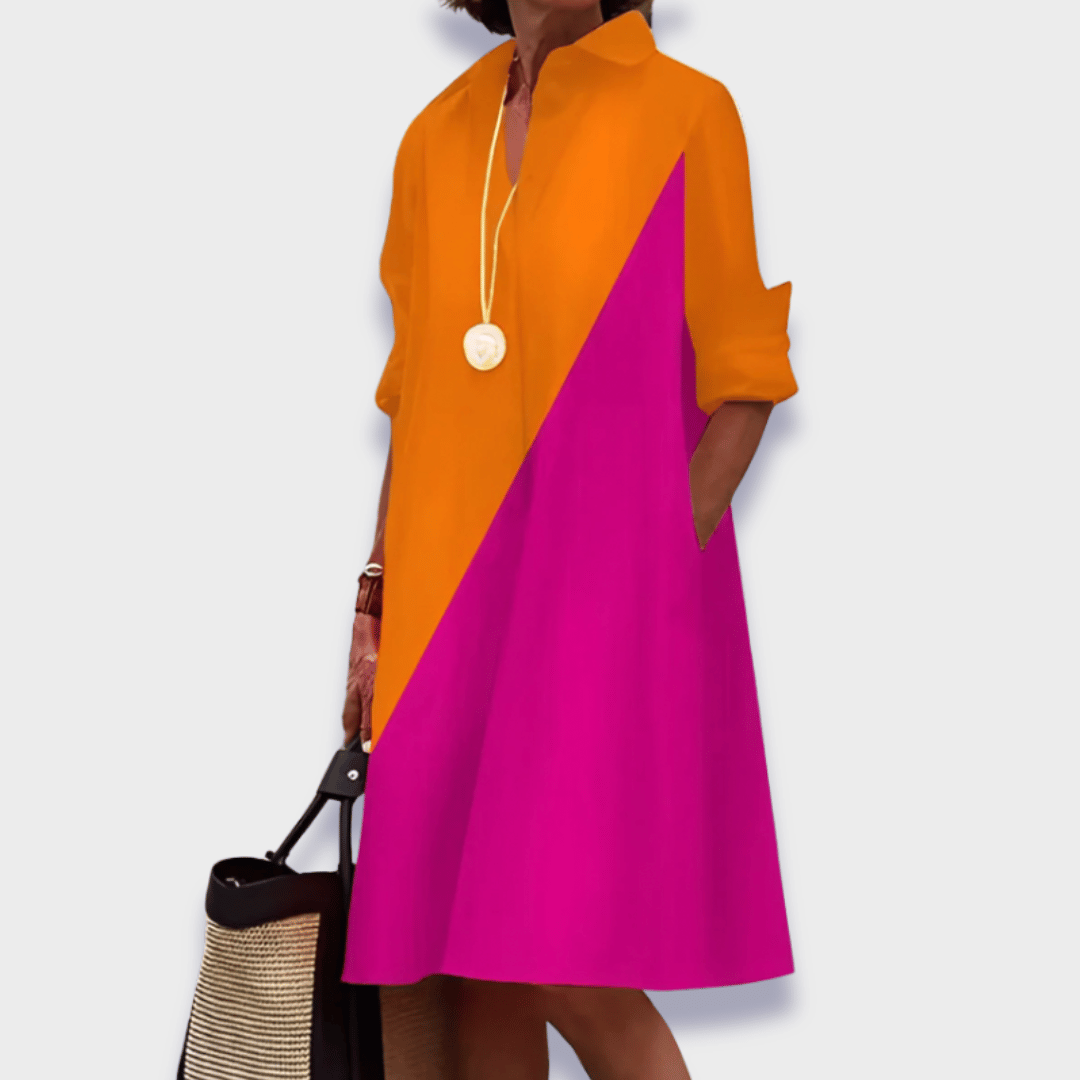 Alessandra | Elegant Midi Polo Dress