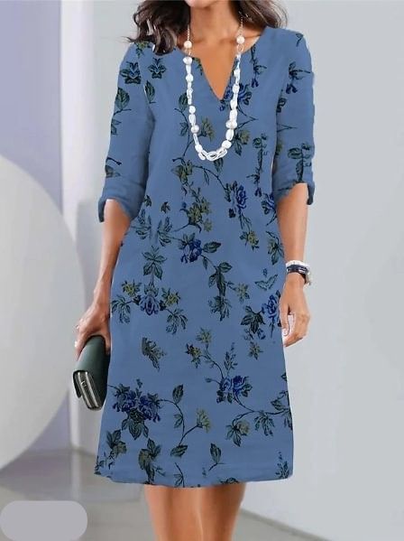 Storm | Floral Print Double Tunic Dress