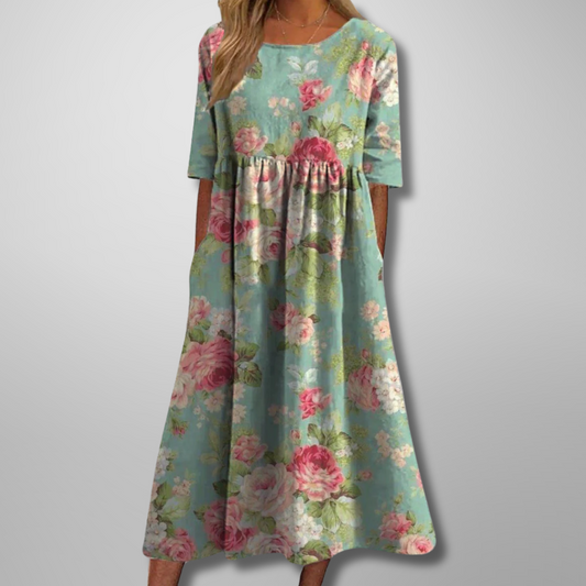 Katrina | Relaxed Floral Midi Dress