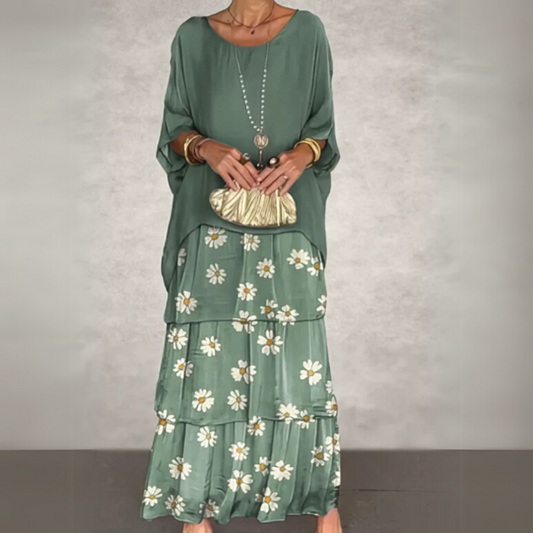 Heledd | Elegant Long Flowing Dress