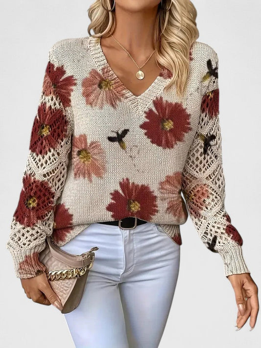 Mist™ | Elegant Sweater with Floral Pattern