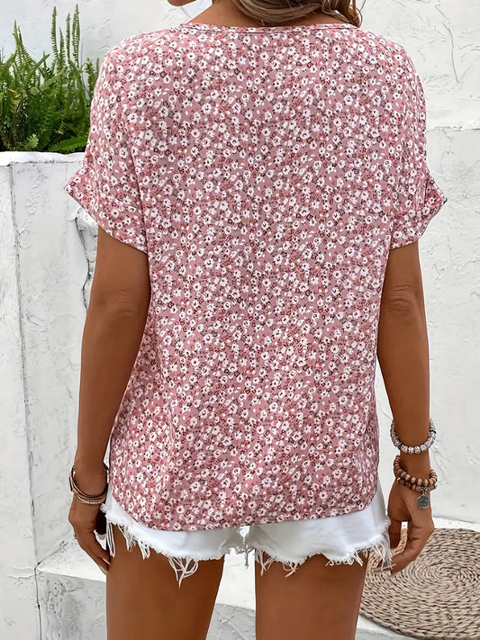 River | Chic Floral Print Blouse