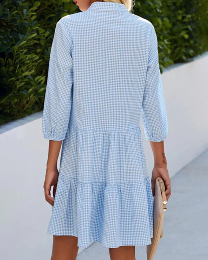 Zelda | Summer Check Dress