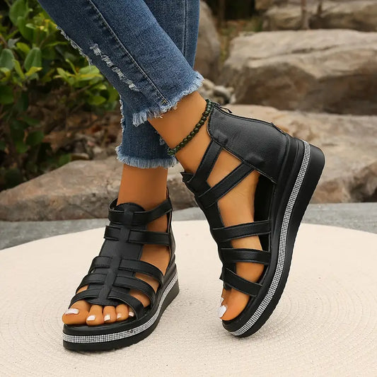 Jade™ | Comfort Sandals with Rhinestone Decoration