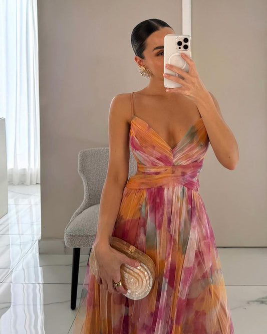 Iris™ | Beautiful Floral Print Maxi Dress