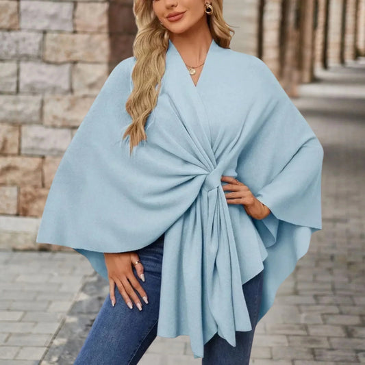 Ines™ | Elegant Draped Poncho