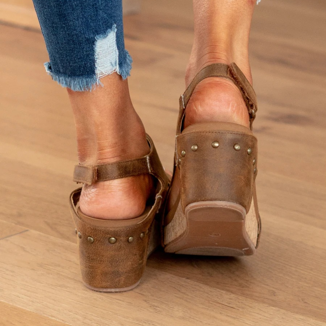 Madison | Suede Wedge Sandals