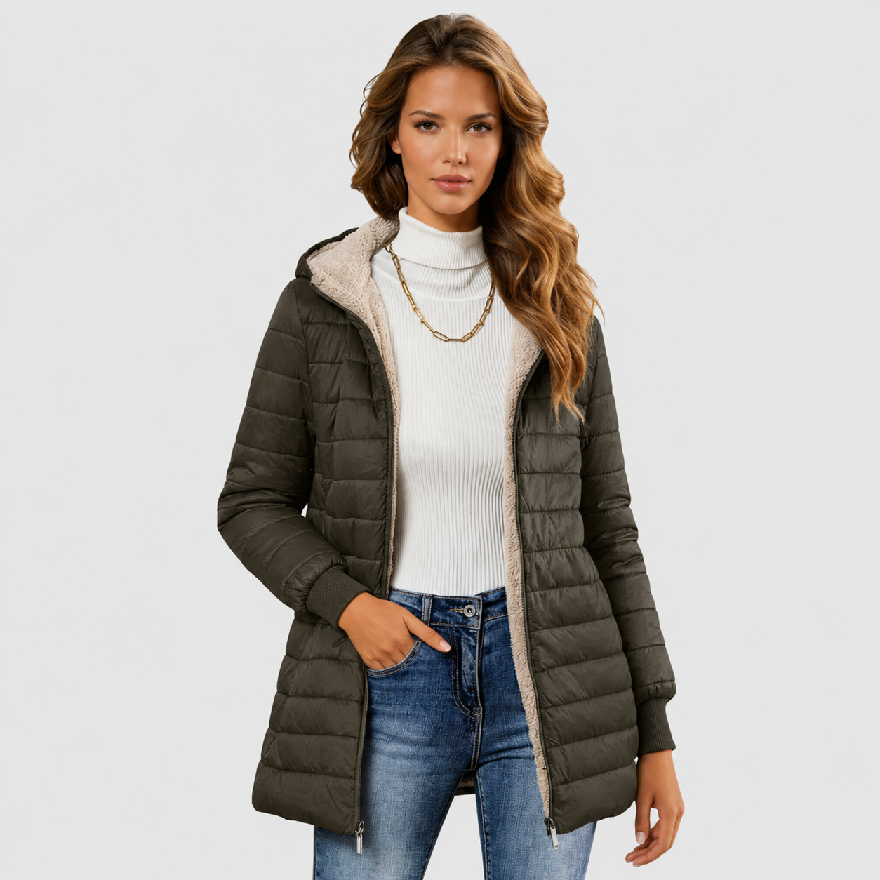 Colleen | Sherpa-Lined Winter Coat