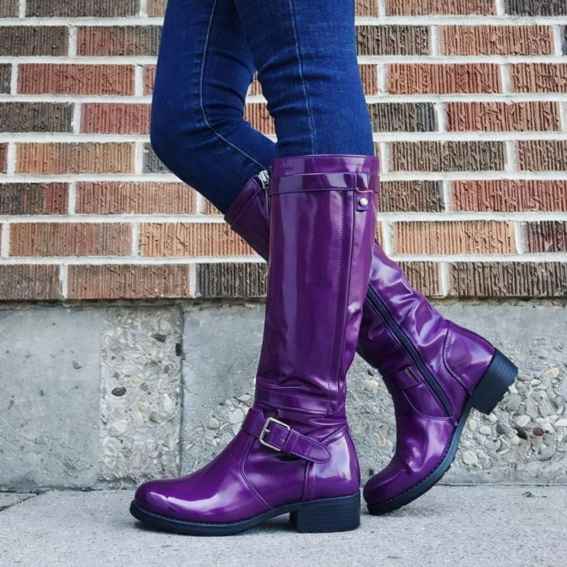 Remy2™ | Classic Round Toe Knee-High Boots