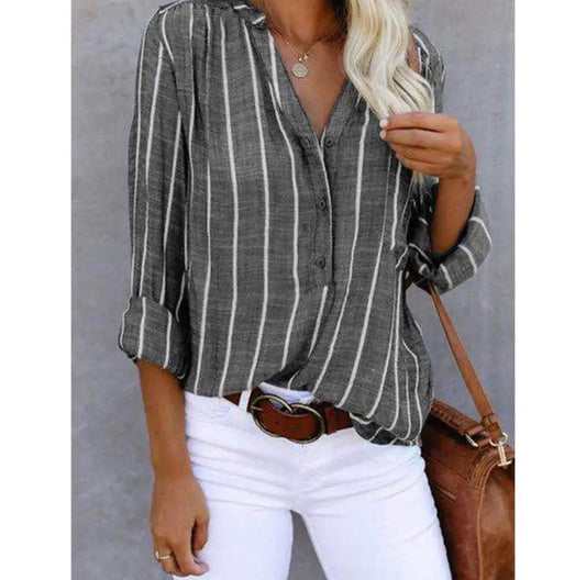 Rosalind | Striped Everyday Blouse