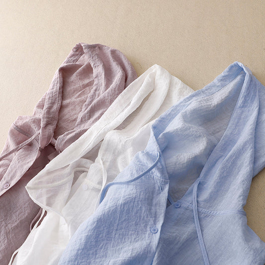 Colleen | Lightweight Hoodie with Buttons