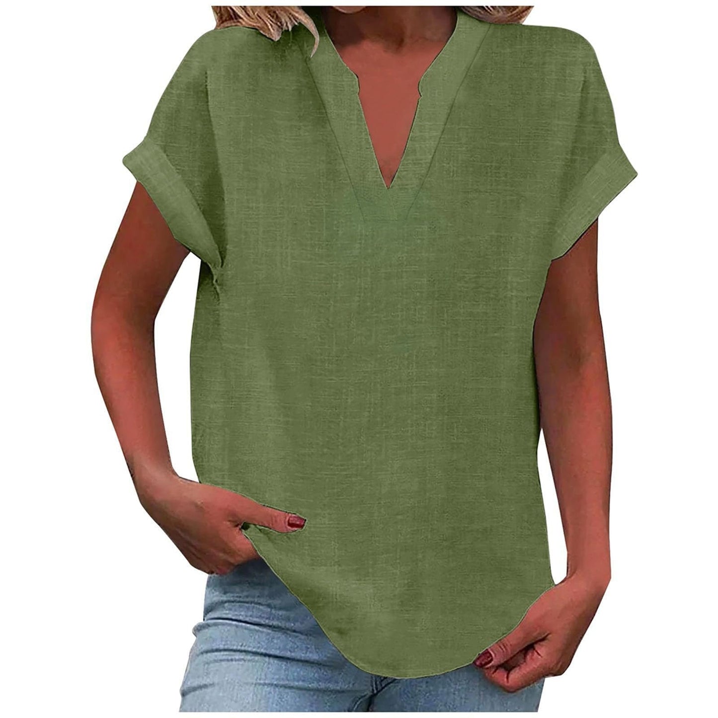 Elowen | Relaxed V-Neck Blouse
