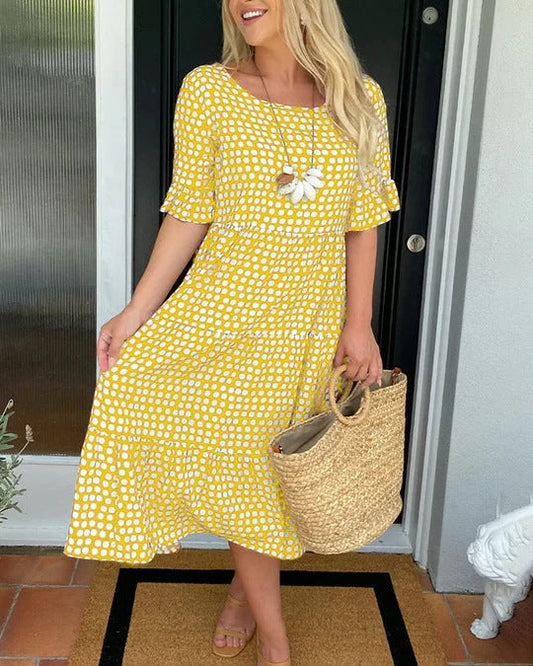 Simone2™ | Relaxed Midi Dress With Dots