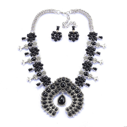Zenobia2™ | Southwest Turquoise Blossom Necklace Set
