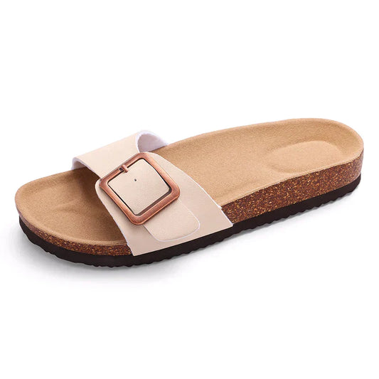 Sandra | Women's Flat Adjustable Buckle Sandals