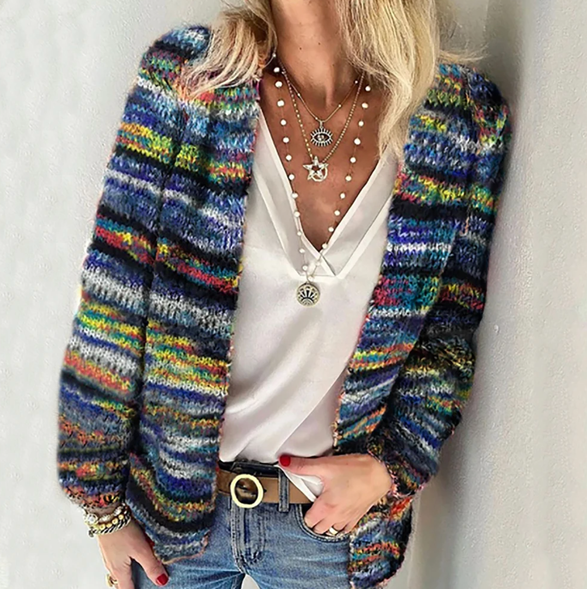 Esme™ | Cosy Multicolor Cardigan