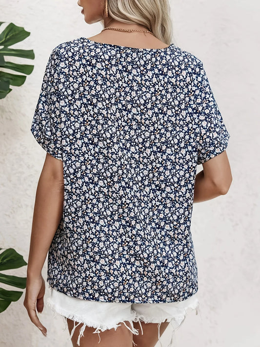 Kim | Chic Floral Print Blouse