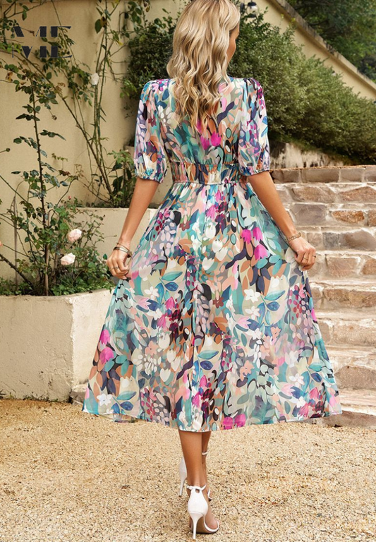 Lydia | Elegant Floral Dress