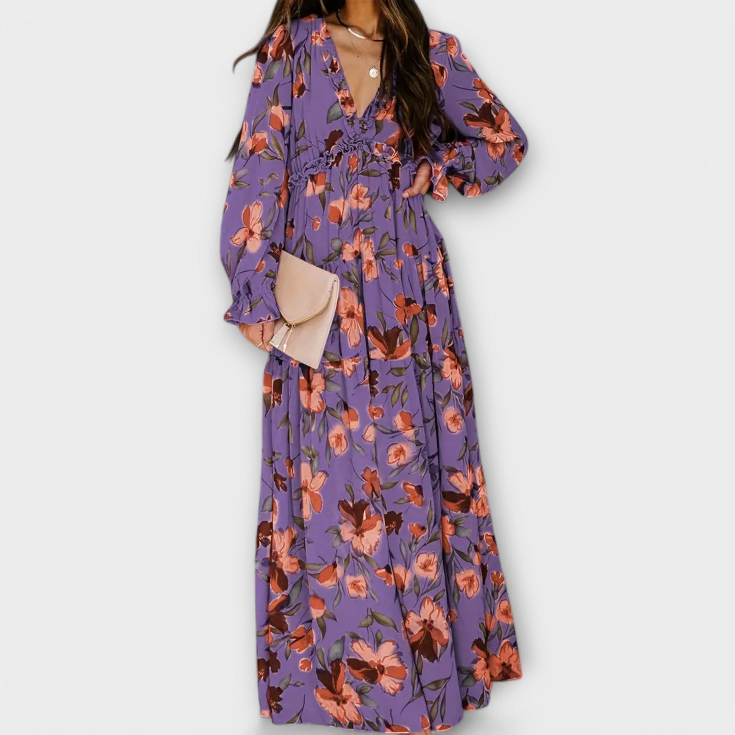 Paige | Floral V-Neck Maxi Dress