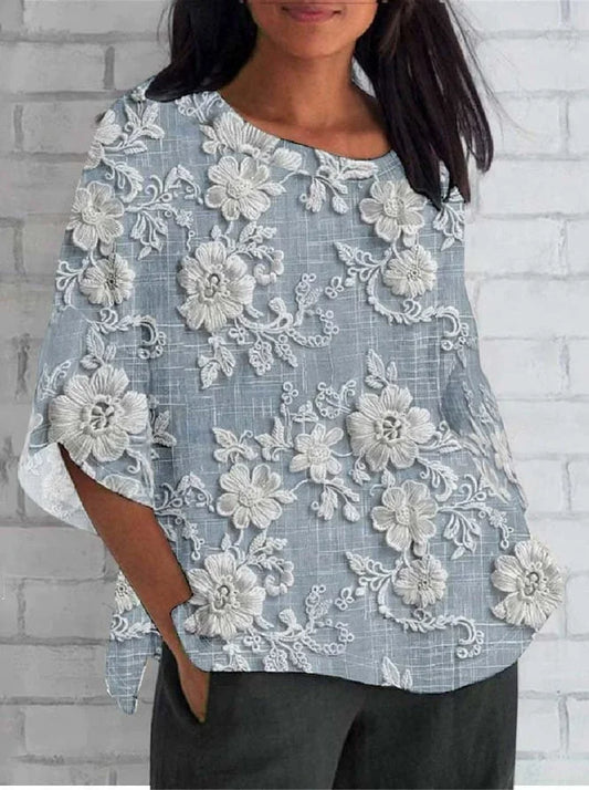 Lacey | Vintage Floral Relaxed Blouse