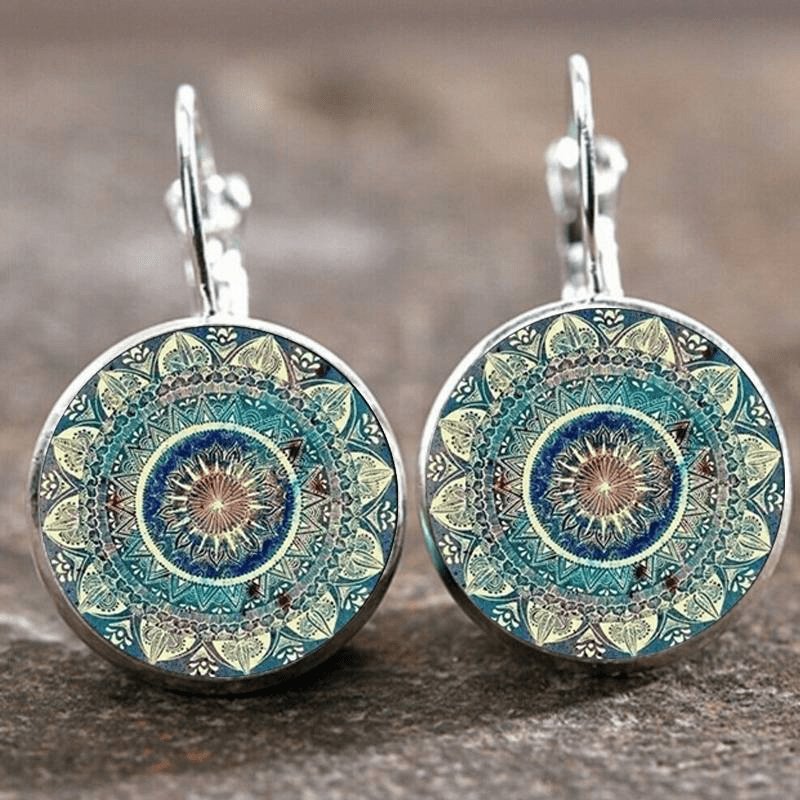 Mildred | Vintage Rounded Mandala Earrings