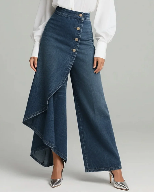 Ceinwen™ | Women's High Waisted Wide Leg Wrap Pants