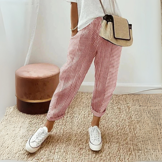 Mae™ | Women's Striped Wide Leg Pants