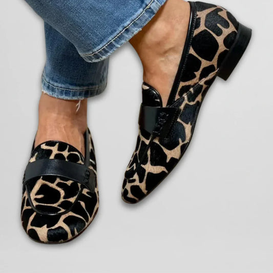 Miranda™ | Cosy and Stylish Cow Print Loafers