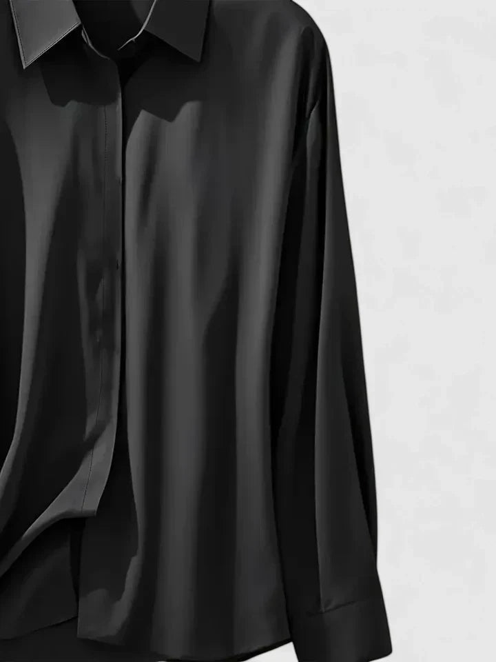 Cleo | Women's Elegant Button Down Shirt with Concealed Placket