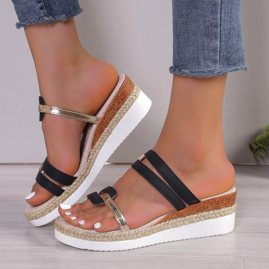 Rosemary | Women's Rhinestone Platform Sandals