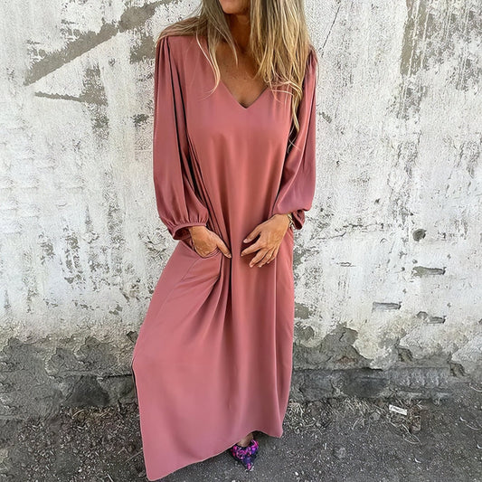 Monique2™ | Flowing Maxi Dress with Pockets