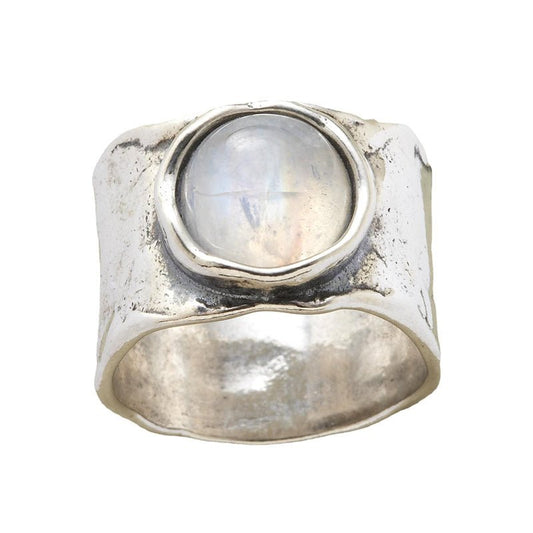 Melissa™ | Silver Moonstone Ring