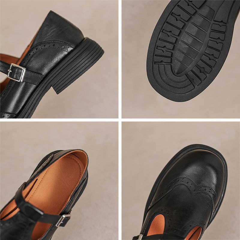 Fleur | Elegant Vegan Leather Mary Jane Sandal