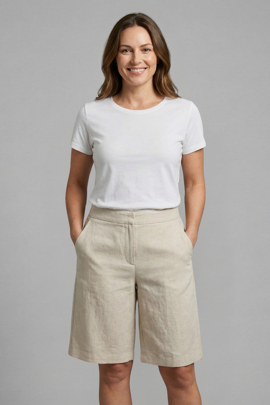 Hana2™ | Women's High Waisted Knee Length Shorts