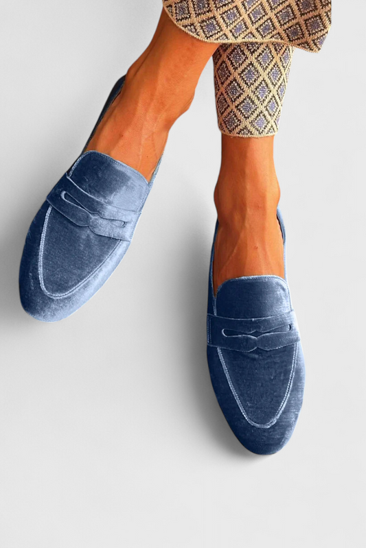 Kim2™ | Women's Blue Slip-On Loafers