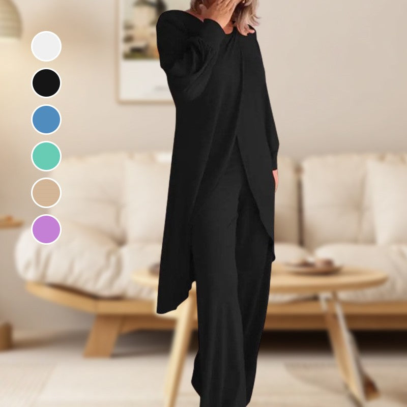 Haven | Women's Wide Leg Pants & Long Sleeve Tunic Set