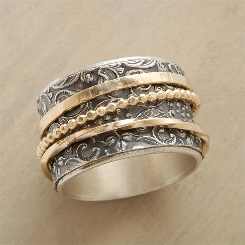 Eleonora | Vintage Gold & Silver Antique Ring