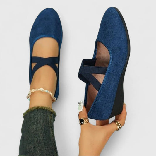 Yvonne2™ | Women's Cross Strap Mary Jane Flats