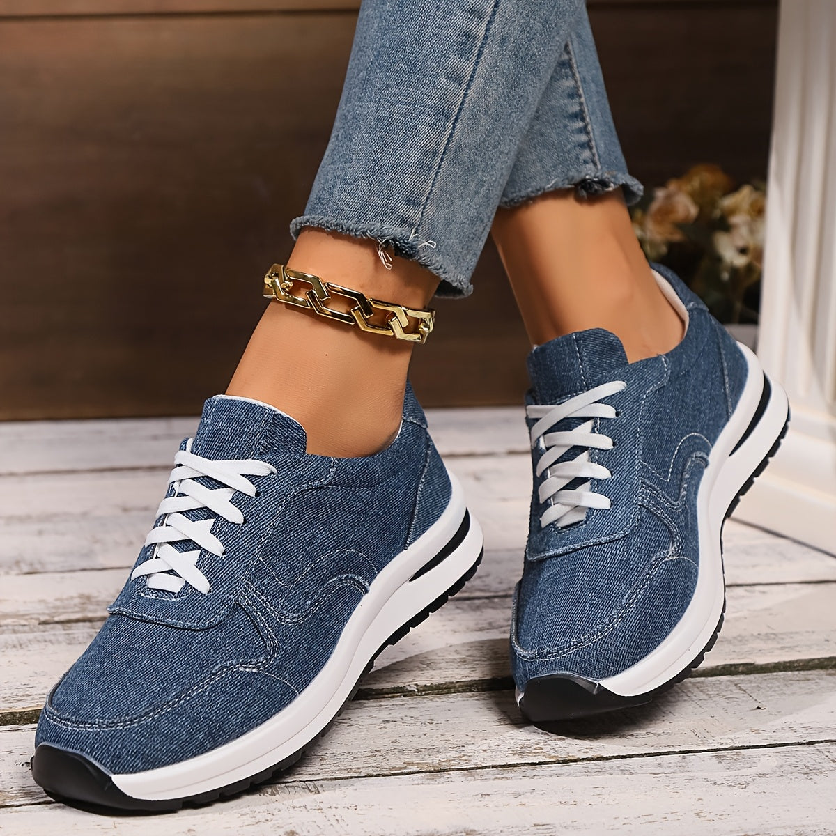 Fleur™ | Orthopedic Sneakers with Denim Fabric