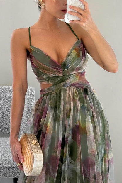 Iris | Beautiful Floral Print Maxi Dress