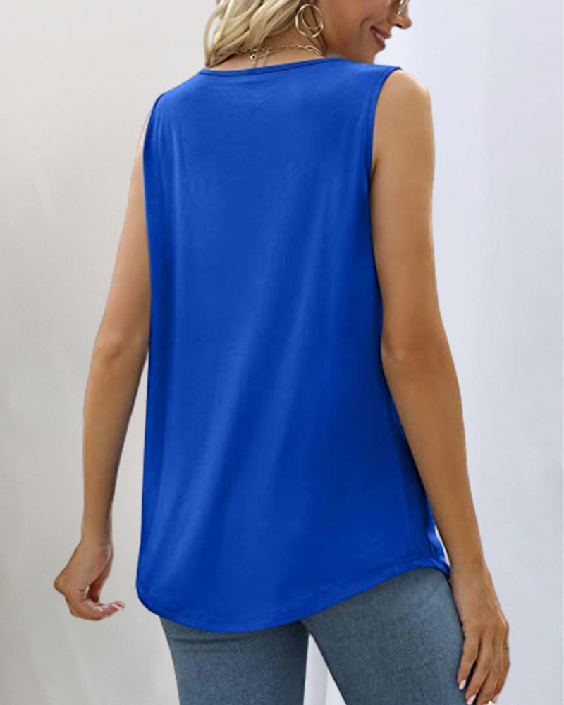 Bianca | Sleeveless Top with Square Neckline