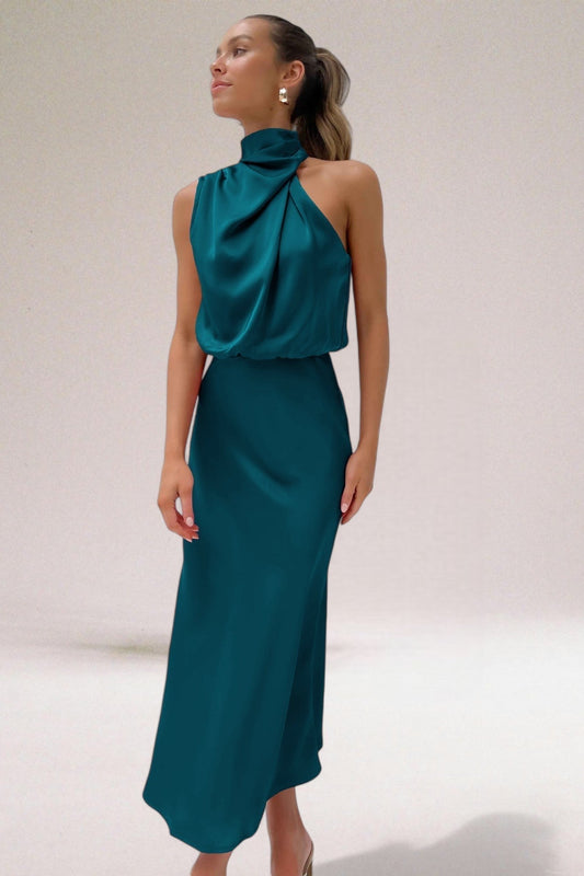Quinn | Elegant Halter Neck Dress