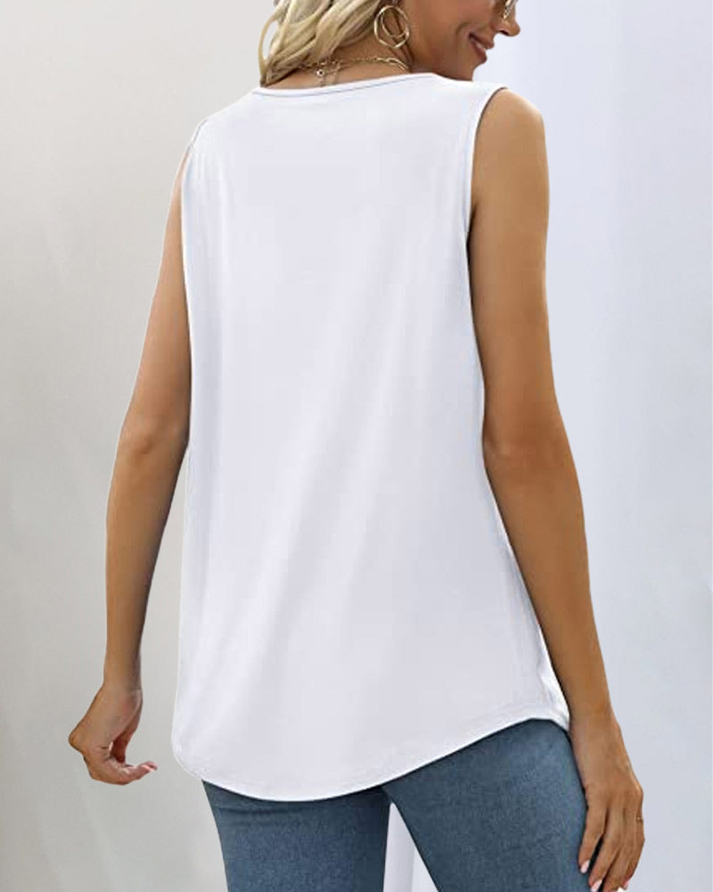 Bianca | Sleeveless Top with Square Neckline