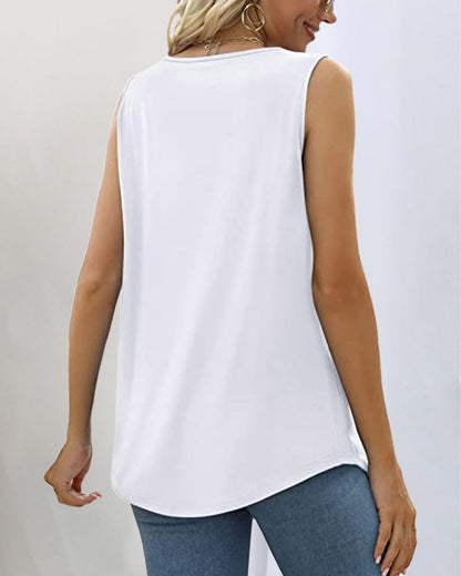 Bianca | Sleeveless Top with Square Neckline