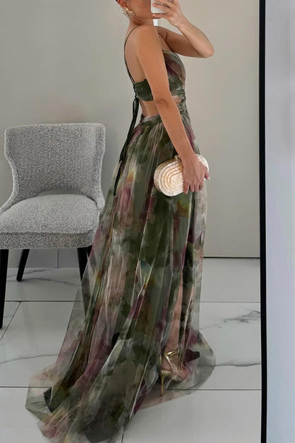 Iris | Beautiful Floral Print Maxi Dress