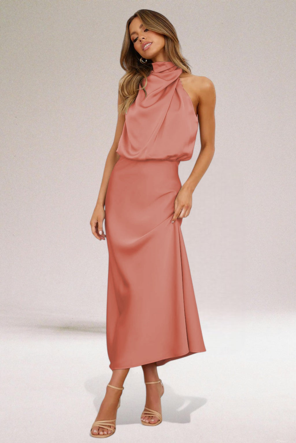 Quinn | Elegant Halter Neck Dress