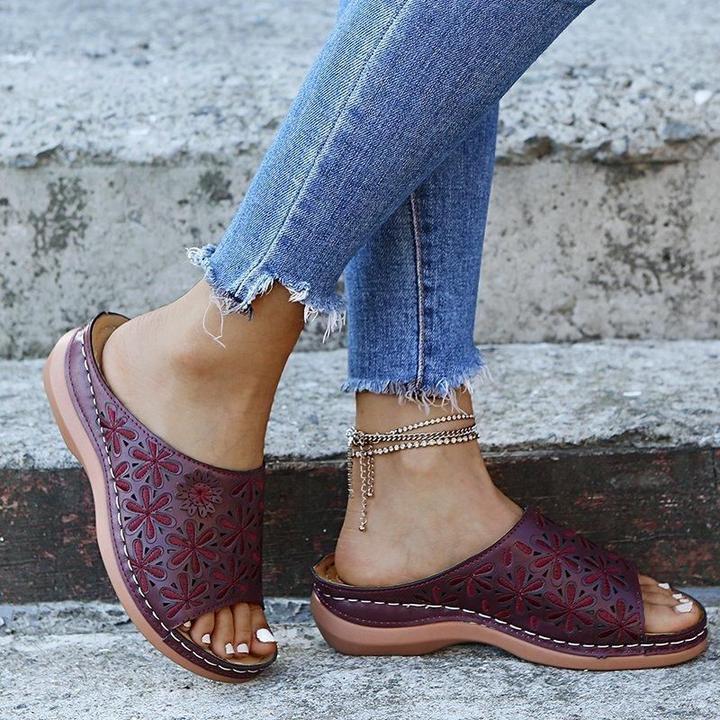 Jessamine | Women's Orthopedic Flat Cushioned Sandals for Walking