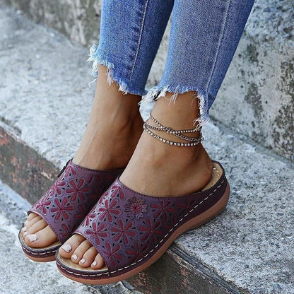 Jessamine | Women's Orthopedic Flat Cushioned Sandals for Walking