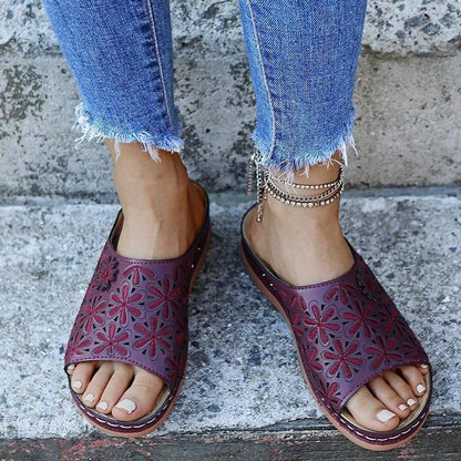 Jessamine | Women's Orthopedic Flat Cushioned Sandals for Walking